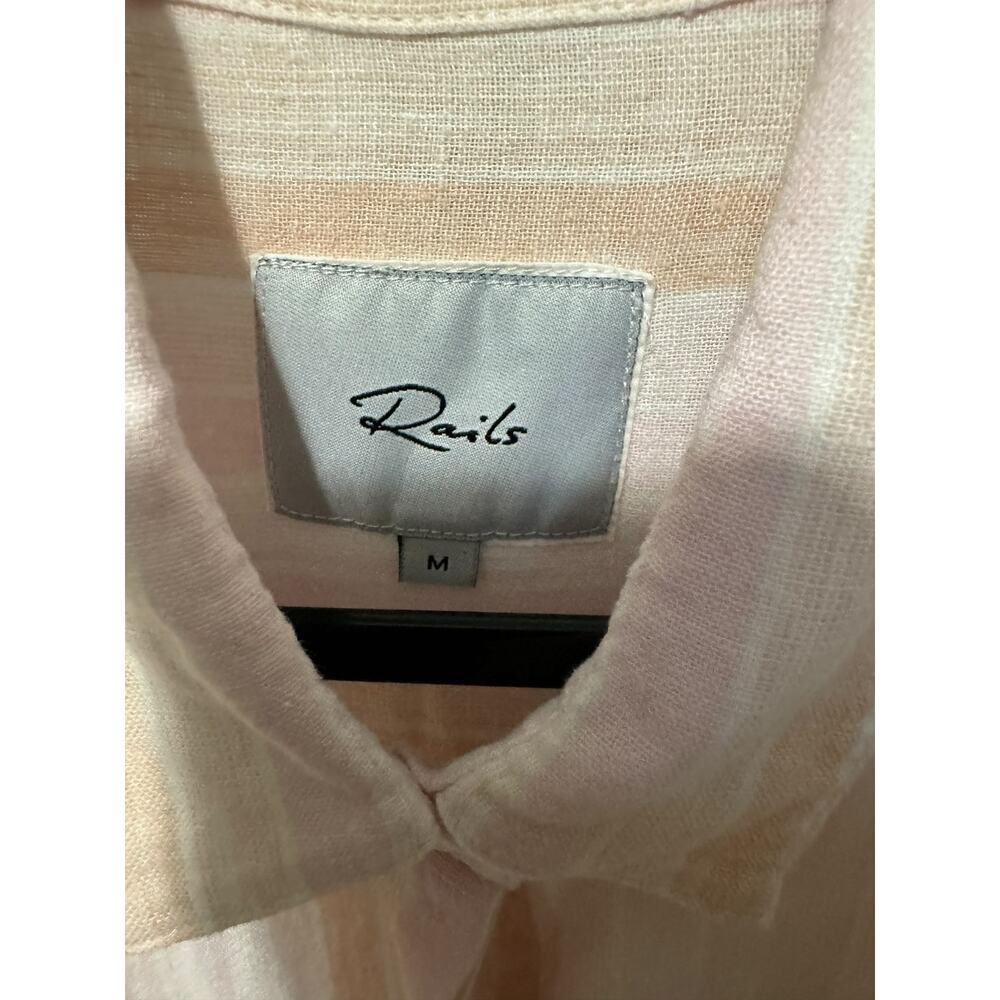 Rails Mara Just Peachy Button Down In Pink & Oran… - image 5